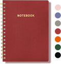 Spiral Notebook 160 Pages Soft Leather Cover - College Ruled
