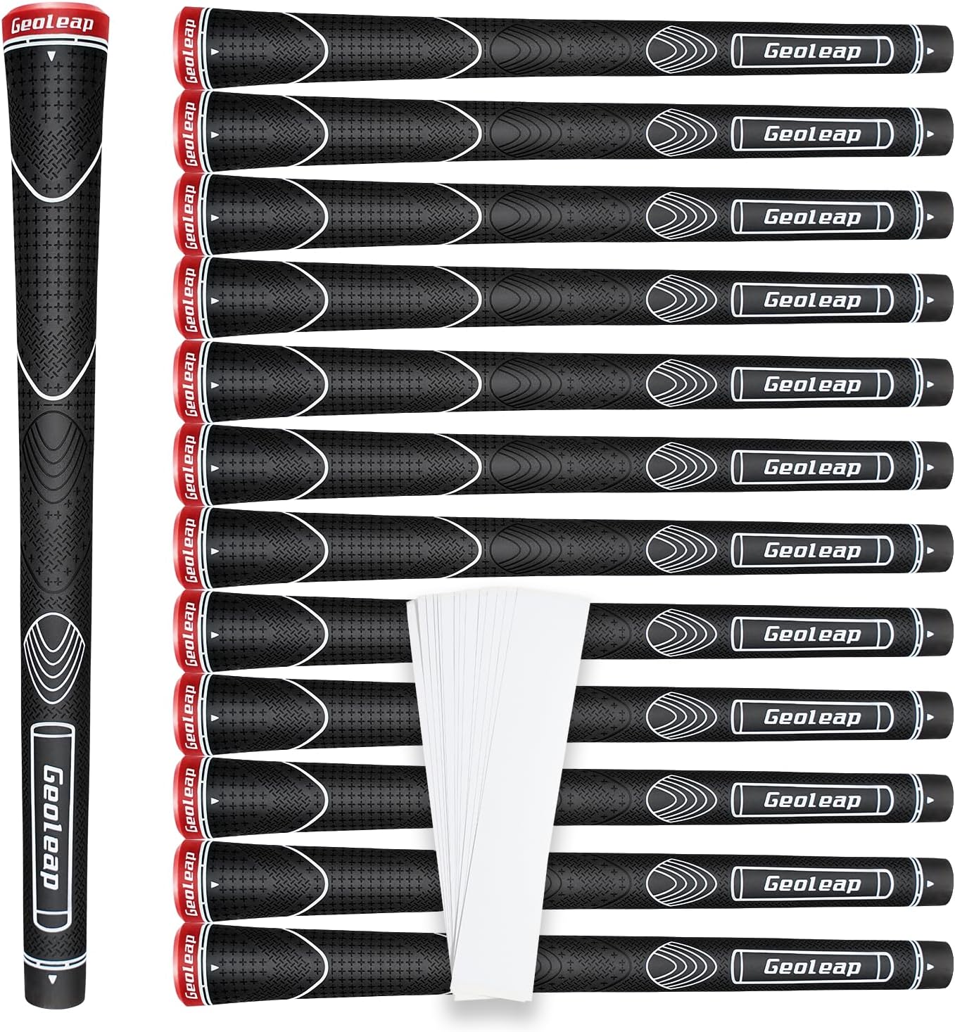 Geoleap Rubber Golf Grips Set - Ultimate Non-slip & Shock-absorbing Upgrade