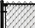 White 5ft Ridged Privacy Slats for Chain Link Fence - 82 Pack