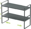 Expandable Stackable Spice Rack Cabinet Shelf Organizer - Space-Saving