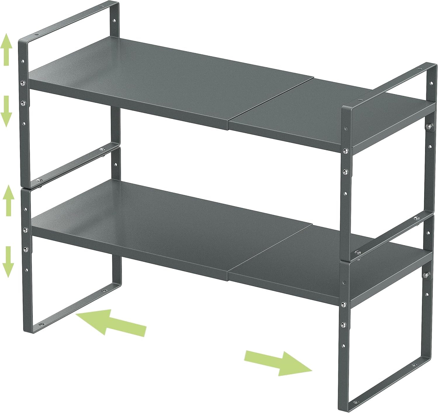 Expandable Stackable Spice Rack Organizer for Kitchen Storage