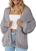 Women's Cardigan Soft Pocketed Long Sleeves Casual (Style Q176)
