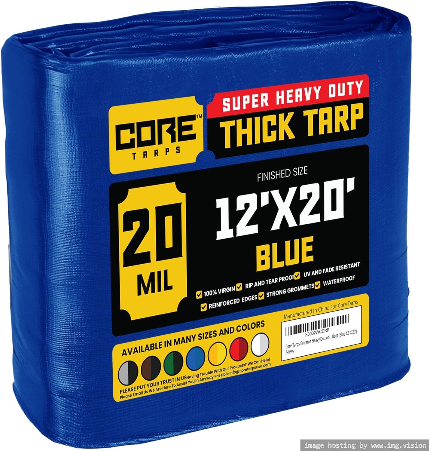 Core Tarps Extreme Heavy Duty 20 Mil Tarp Cover for All Needs