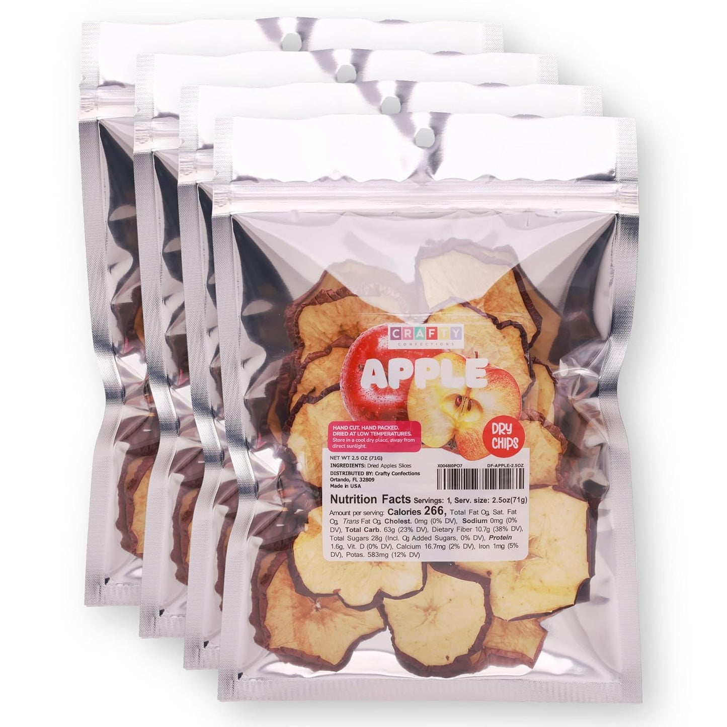 Premium Dried Apple Slices - Healthy Gluten Free Fruit Snacks