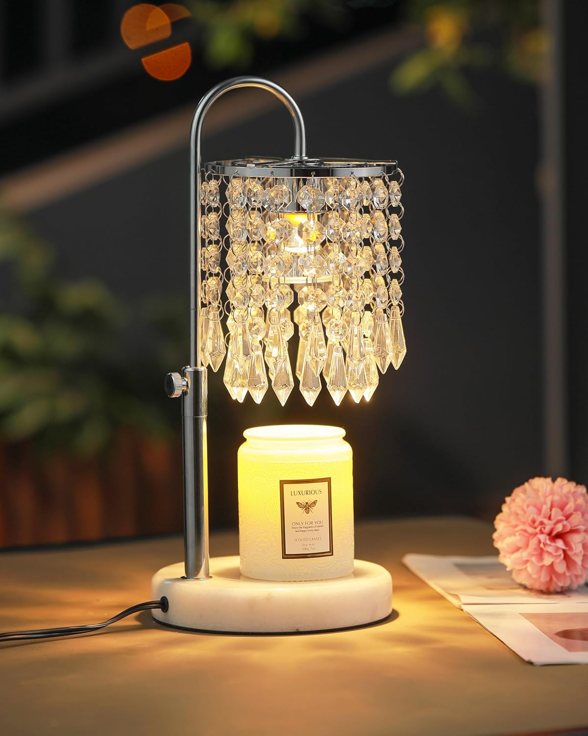 Candle Warmer Lamp with Timer Dimmer and 3 Bulbs for Home