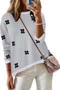 Womens Long Sleeve Striped Pullover Sweater - Fall 2025 Trend