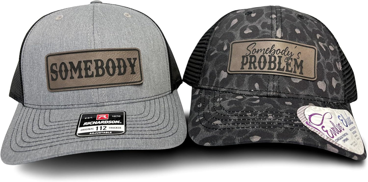 Somebody's Problem Vintage Trucker Hats for Men & Women