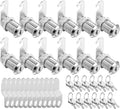Cam Locks Cabinet Locks Keyed Alike 1-1/8in 12-Pack - Secure Drawers