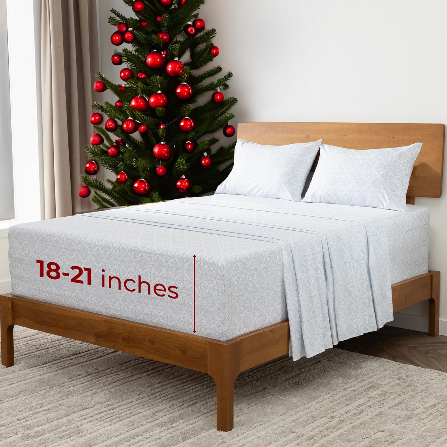 Mellanni Extra Deep California King Sheets for Ultimate Comfort