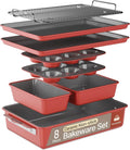 Bakken 8-Piece Ceramic Coated Bakeware Set - Complete Nonstick Kit