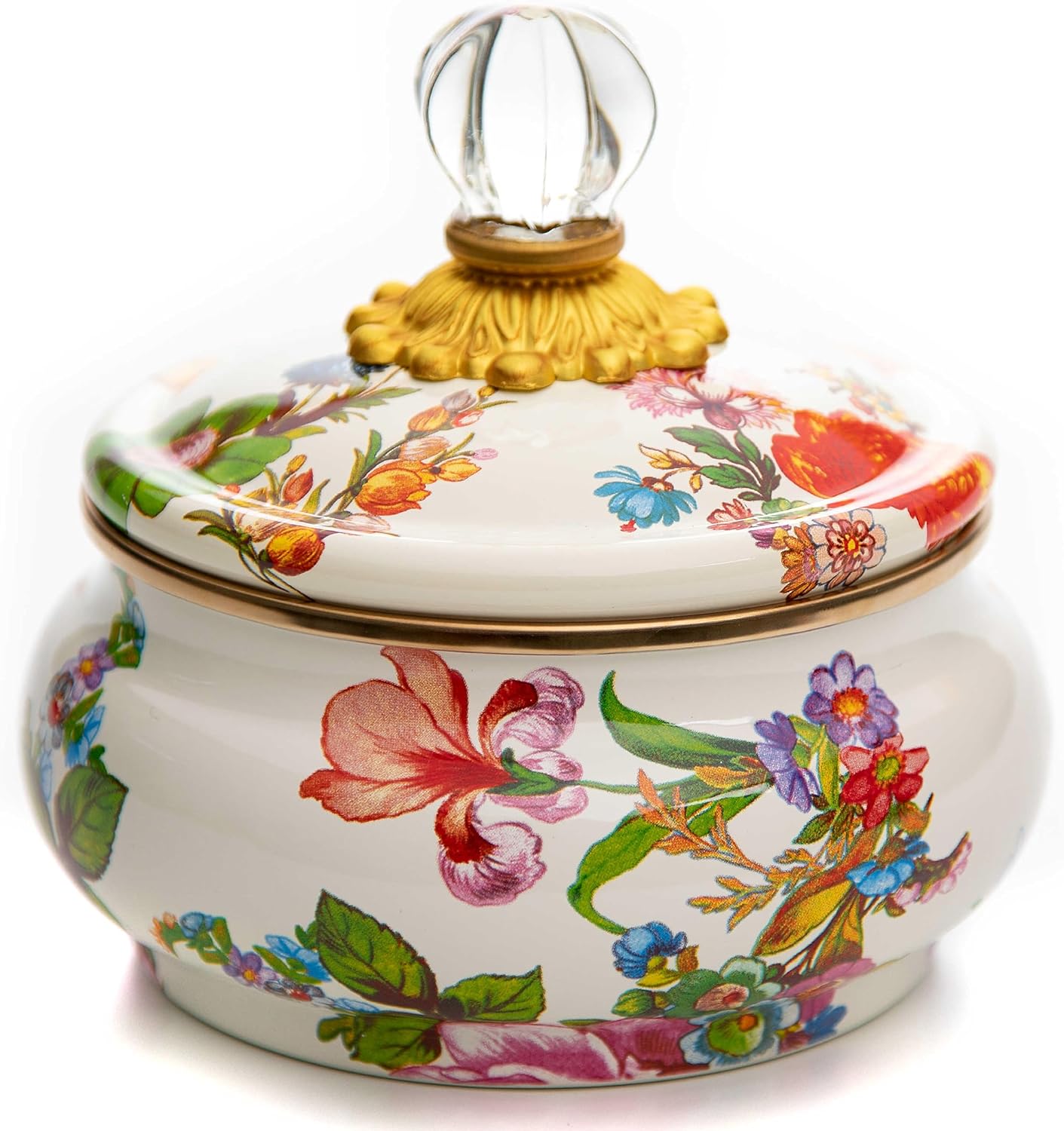 MACKENZIE-CHILDS Enamel Squashed Pot for Stylish Storage