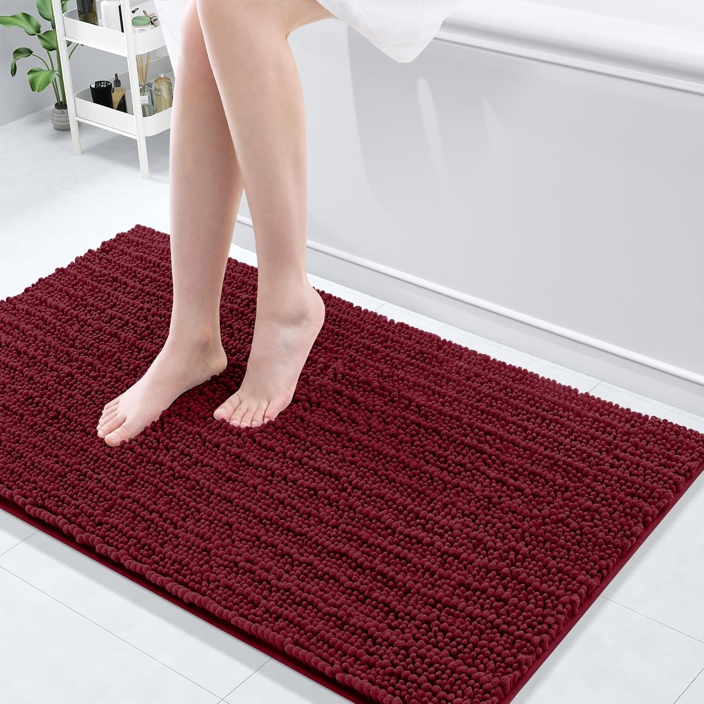 Arotive Luxury Chenille Bathroom Rug Mat for Ultimate Comfort
