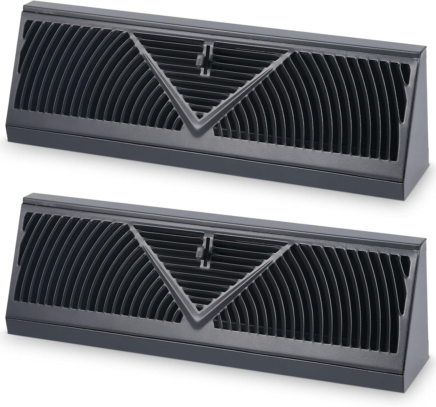 2 Pack Baseboard Register Vent Covers for Home Air Flow Control