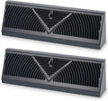 Baseboard Register Vent 18 in 2 Pack - Adjustable Black Covers