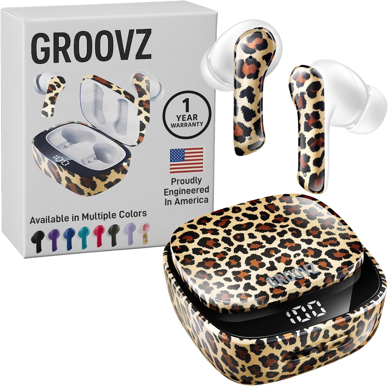 Groovz True Wireless Earbuds - 27Hr Battery & IPx4 Water Resistant