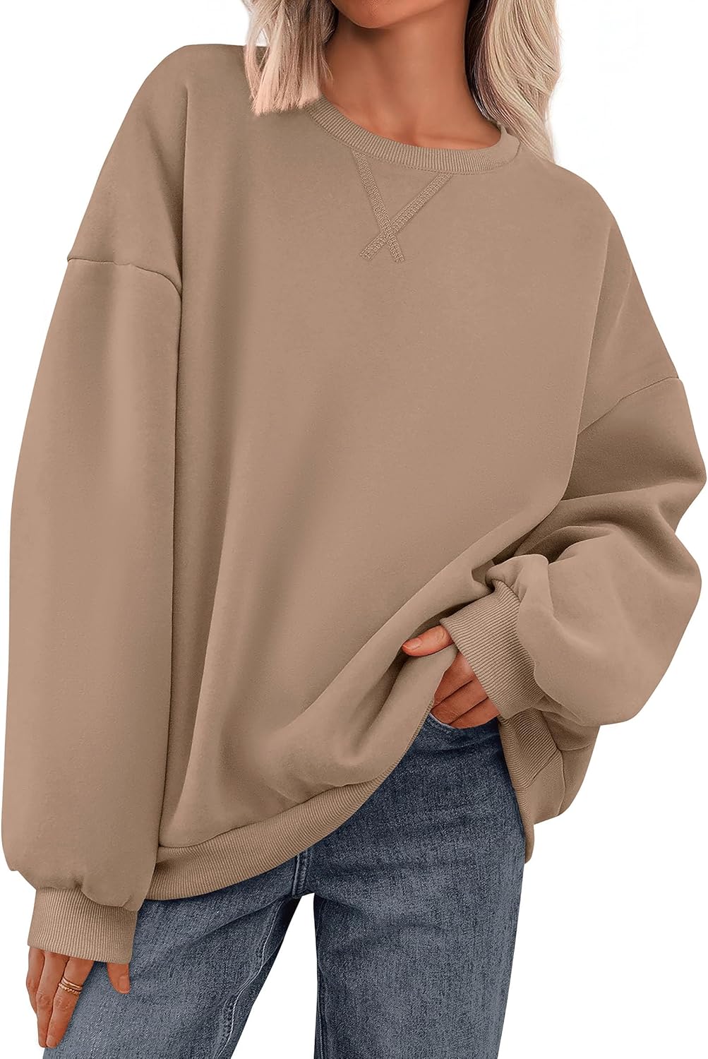 Oversized Sweatshirt for Women by PRETTYGARDEN - Cozy Fall Style