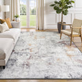 Rugflix 5x7 Area Rug - Washable Low Pile Modern Abstract Rug