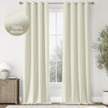 ChrisDowa 100% Blackout Curtains for Bedroom and Living Room