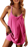 Women's Cotton Summer Sleeveless Mini Tennis Dress - With Built-in