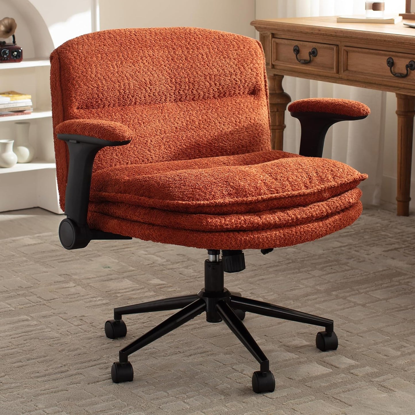 Dowinx Criss Cross Chair with Adjustable Arms for Comfort