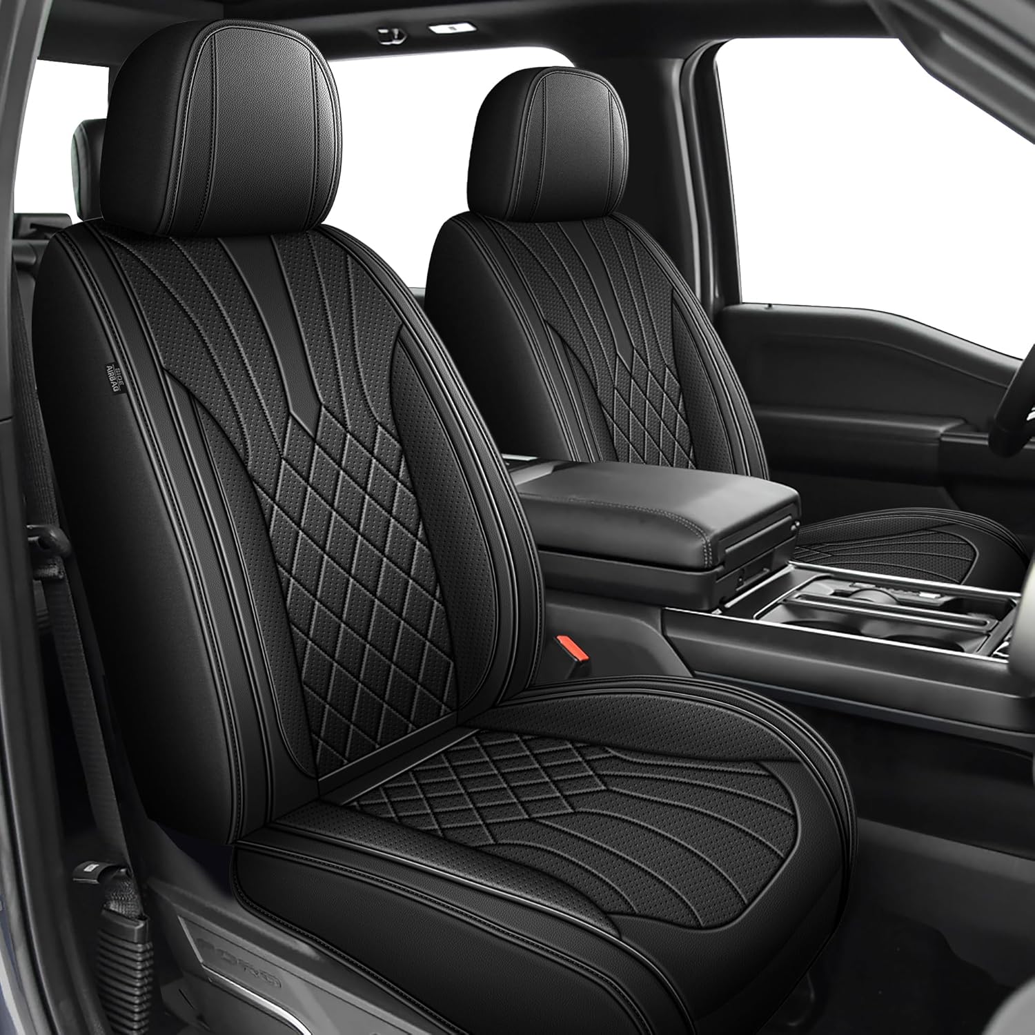 Custom Fit Faux Leather Seat Covers for Ford F150 F250 F350