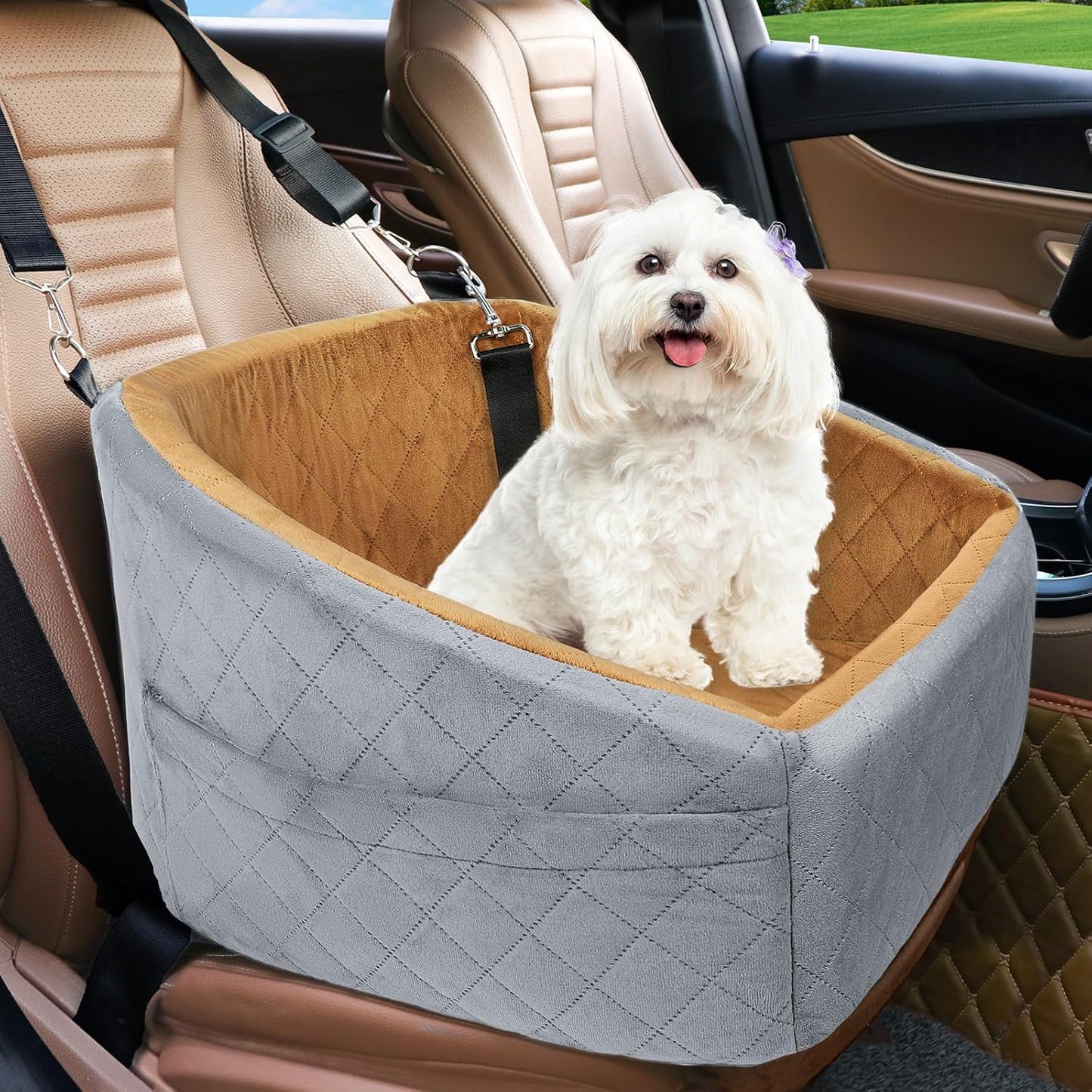 Dog Car Seat for Small Medium Dogs - Safe and Comfortable Travel