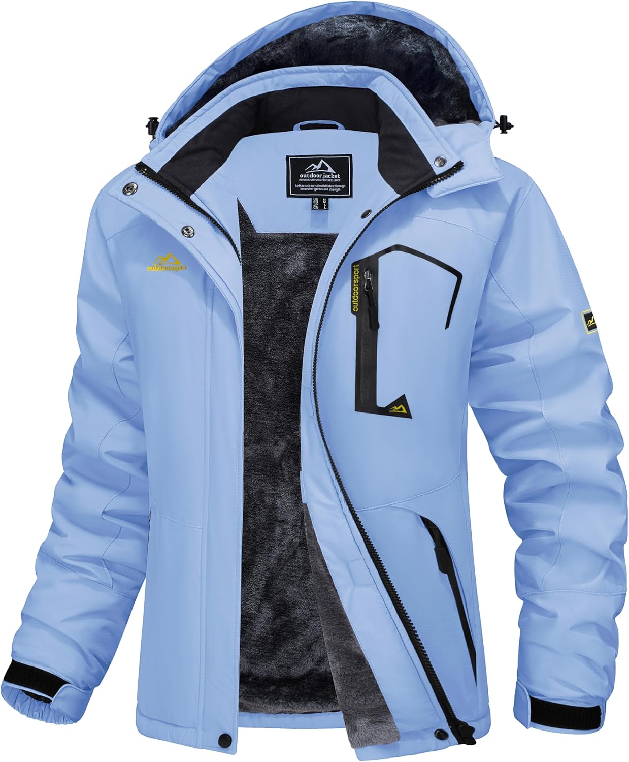 MAGCOMSEN Womens Ski Jacket Waterproof Insulated Winter Coat