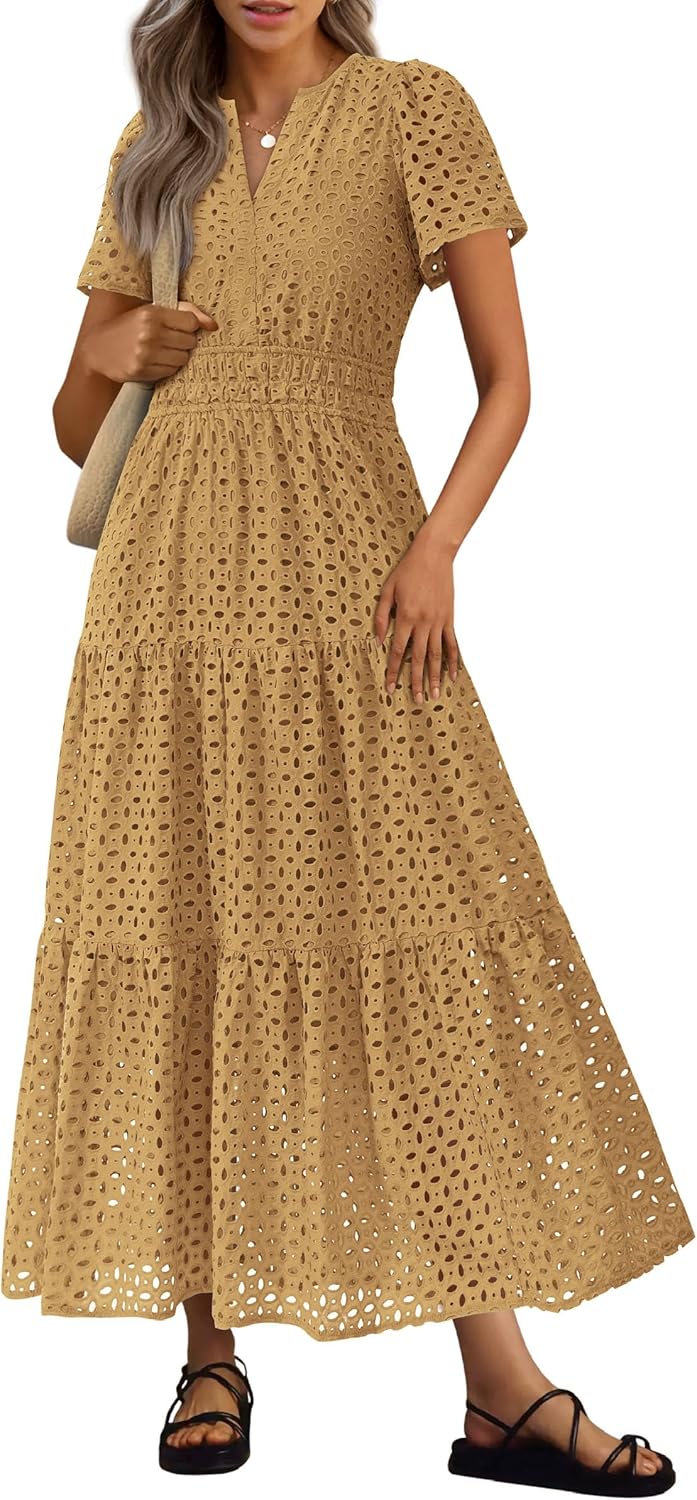 PRETTYGARDEN Womens Summer Maxi Dress for Beach and Vacation