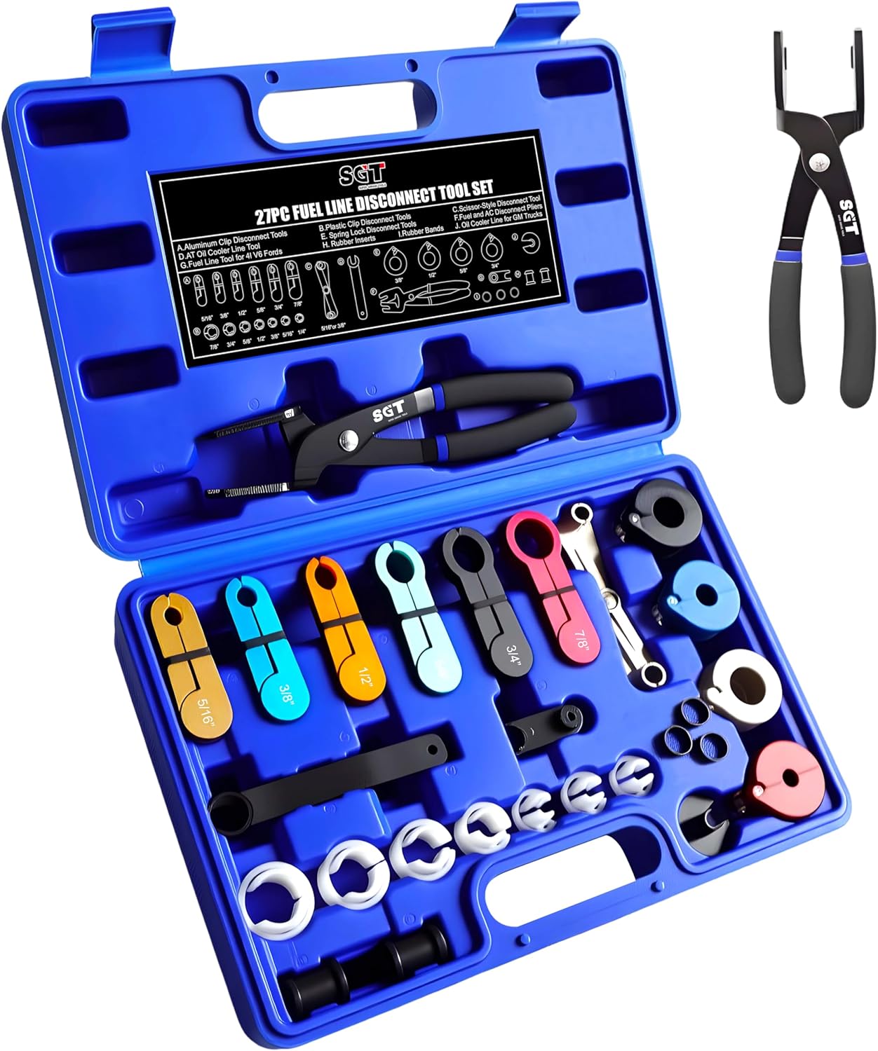 SGT 27pc Master Quick Disconnect Tool Kit for Fuel Lines