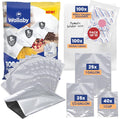 Wallaby Mylar Bags 100ct Multi-Size Bundle - Long-Term Food Storage