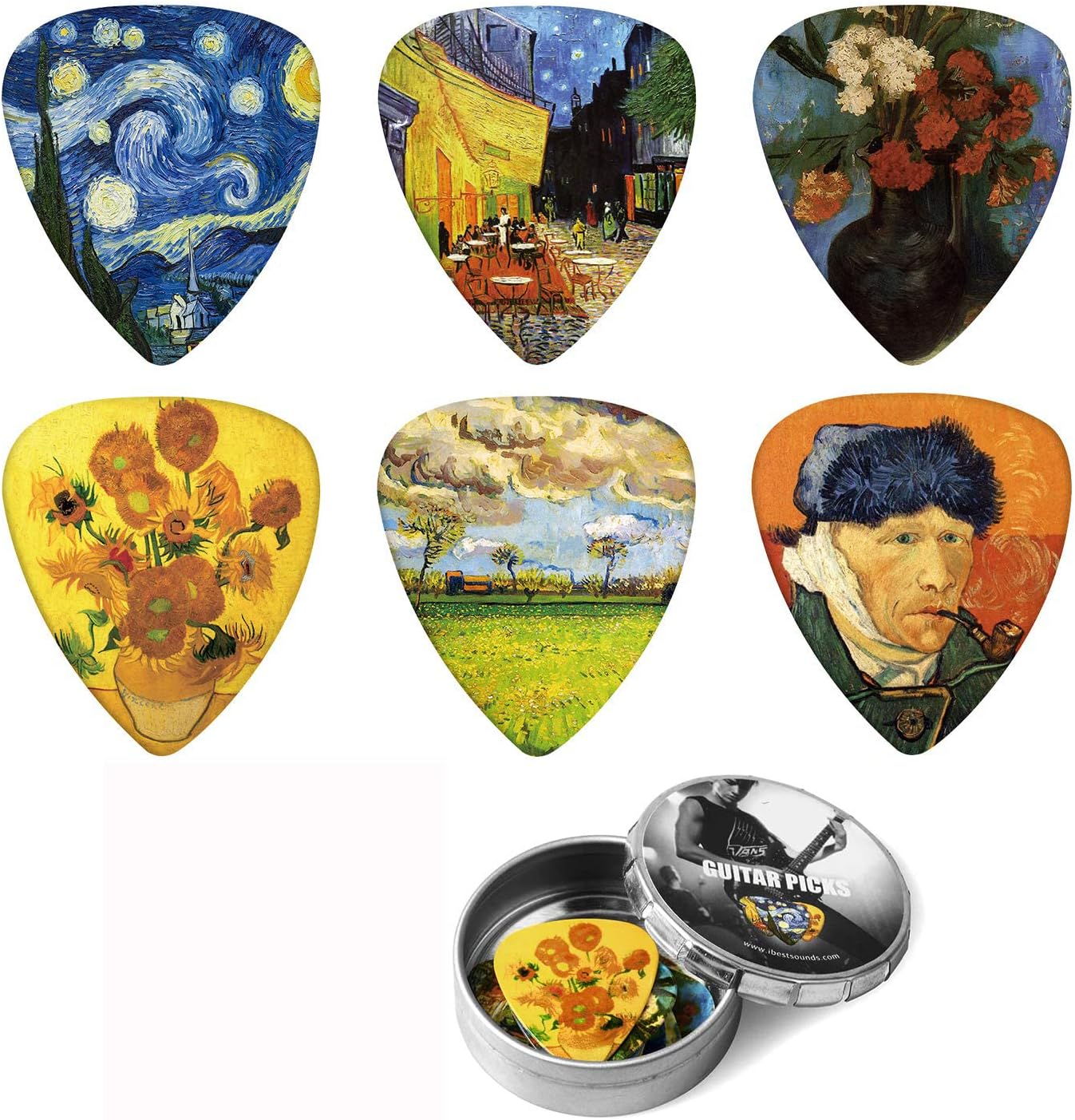 Vincent Van Gogh Guitar Picks Set - Enhanced Performance