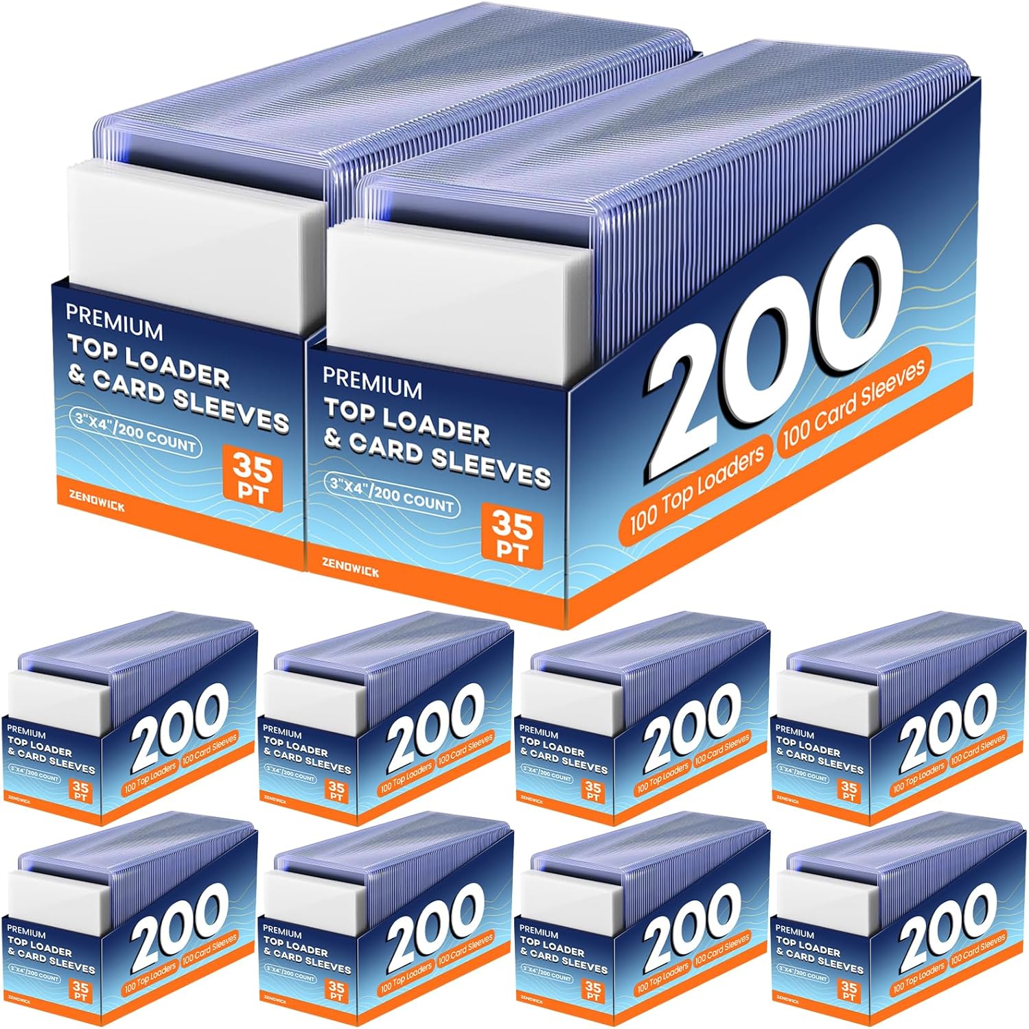 2000 Card Sleeves Top Loaders for Cards - Ultimate Protection