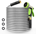 Metal Garden Hose 100ft Flexible Stainless Steel - Heavy Duty Kink