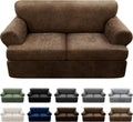 3-Pieces T Cushion Loveseat Slipcovers for Stylish Protection