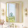 TETOTE Gold Mirrors for Wall 30 x 36 Inch Modern Design
