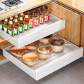 Pull out Cabinet Organizer 21in Deep 2Pack - Heavy Duty Slide Out