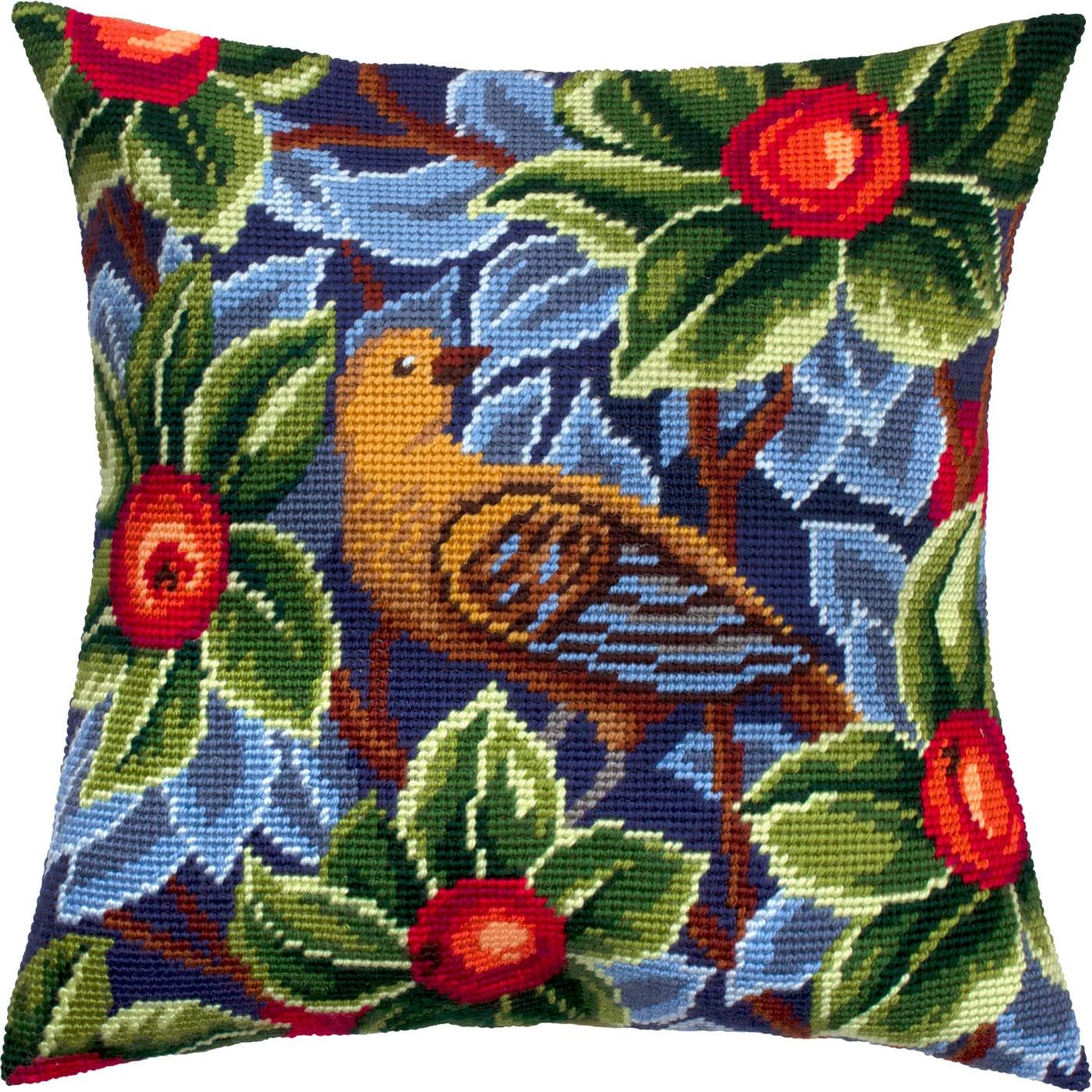 Tapestry Embroidery Kit for Adults with Bird Design by Morris