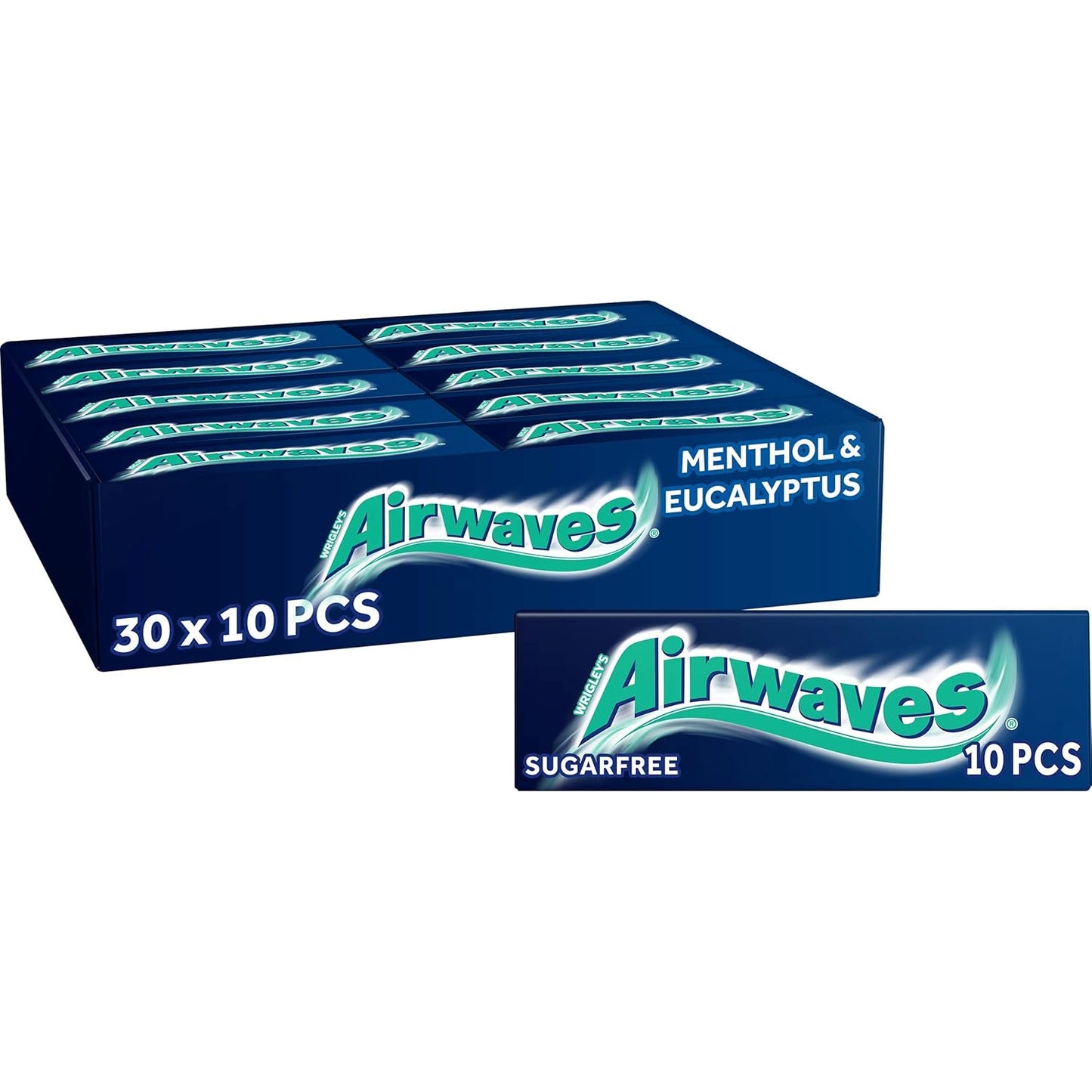 Airwaves Menthol & Eucalyptus Sugarfree Gum Pack of 30 Pellets