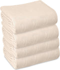 Linteum Textile Cotton Blended Hospital Bath Blanket 4-Pack