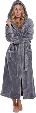 Turquaz Plush Robes For Women - Soft Warm Fleece Bathrobe on