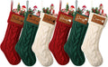 Personalized Christmas Stockings Set of 5 - Knit Stockings