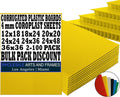Corrugated Plastic Board 24x48 10 Pack Yellow - Heavy Duty Sign Sheets