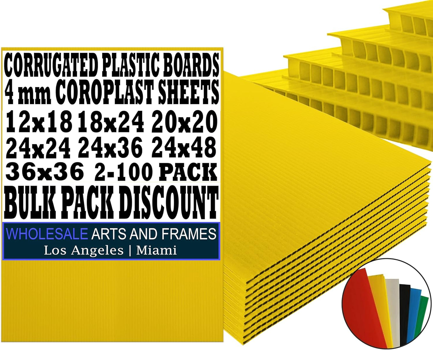 Corrugated Plastic Board 24x48 for Signs and Crafts Projects
