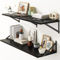 36 in x 12 in Floating Shelves - Deep Rustic Wall Shelf Set of 2