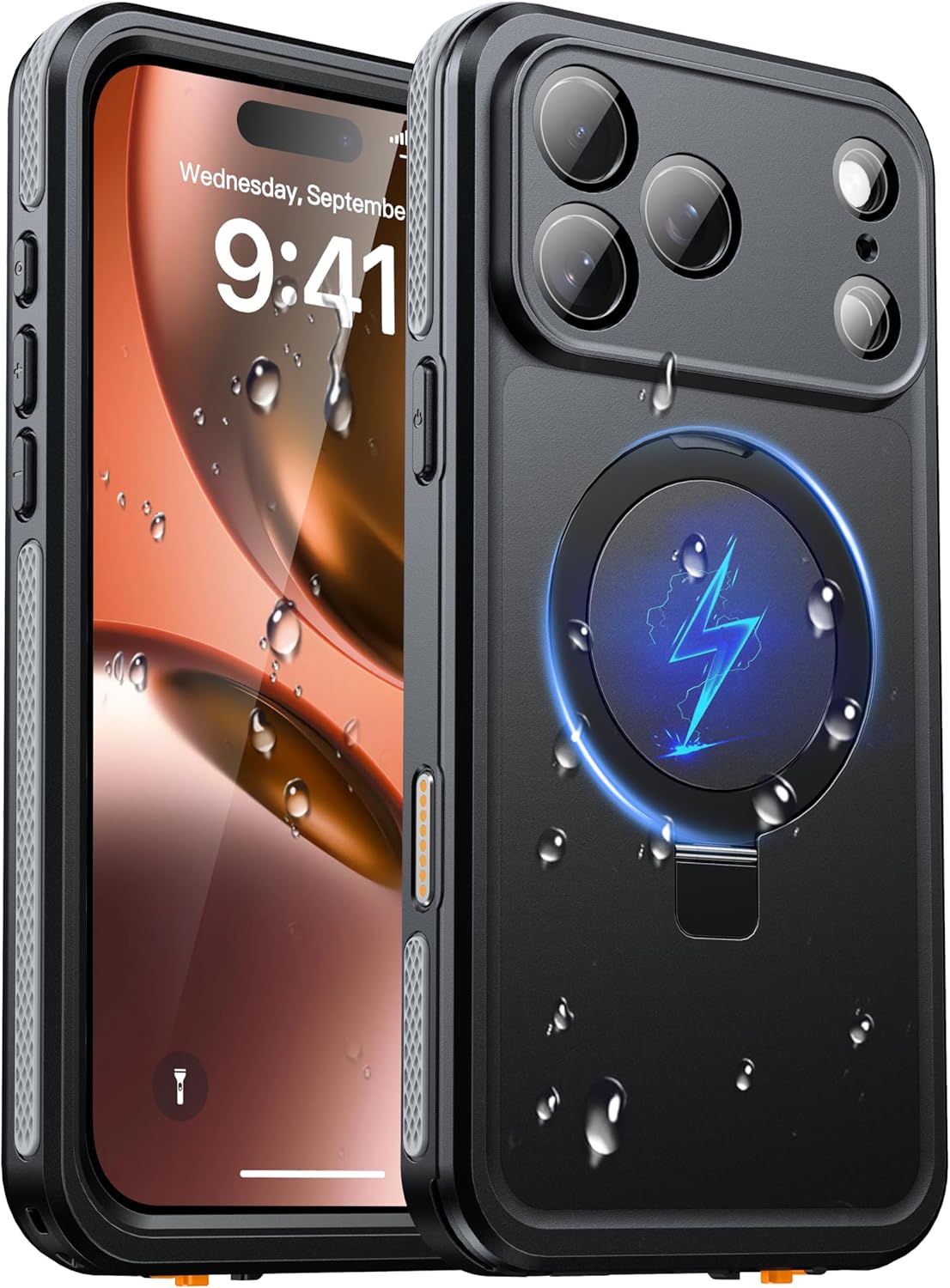 Oterkin Waterproof Case for iPhone 17 Pro Max with Screen Protector