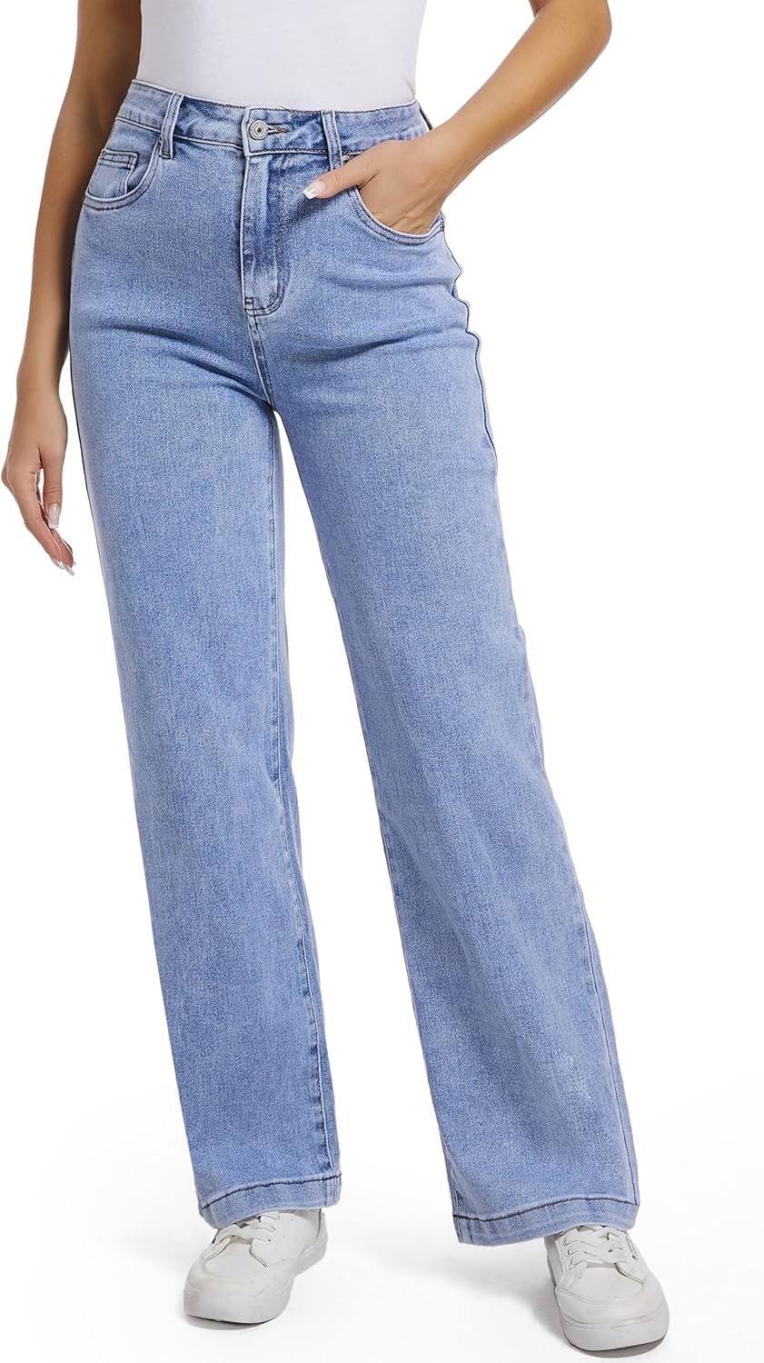 High Waist Trendy Tummy Control Jeans for Women - Y2K Style