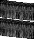 Foil Curtain Backdrop Black Metallic Tinsel Fringe - Party Photo Wall