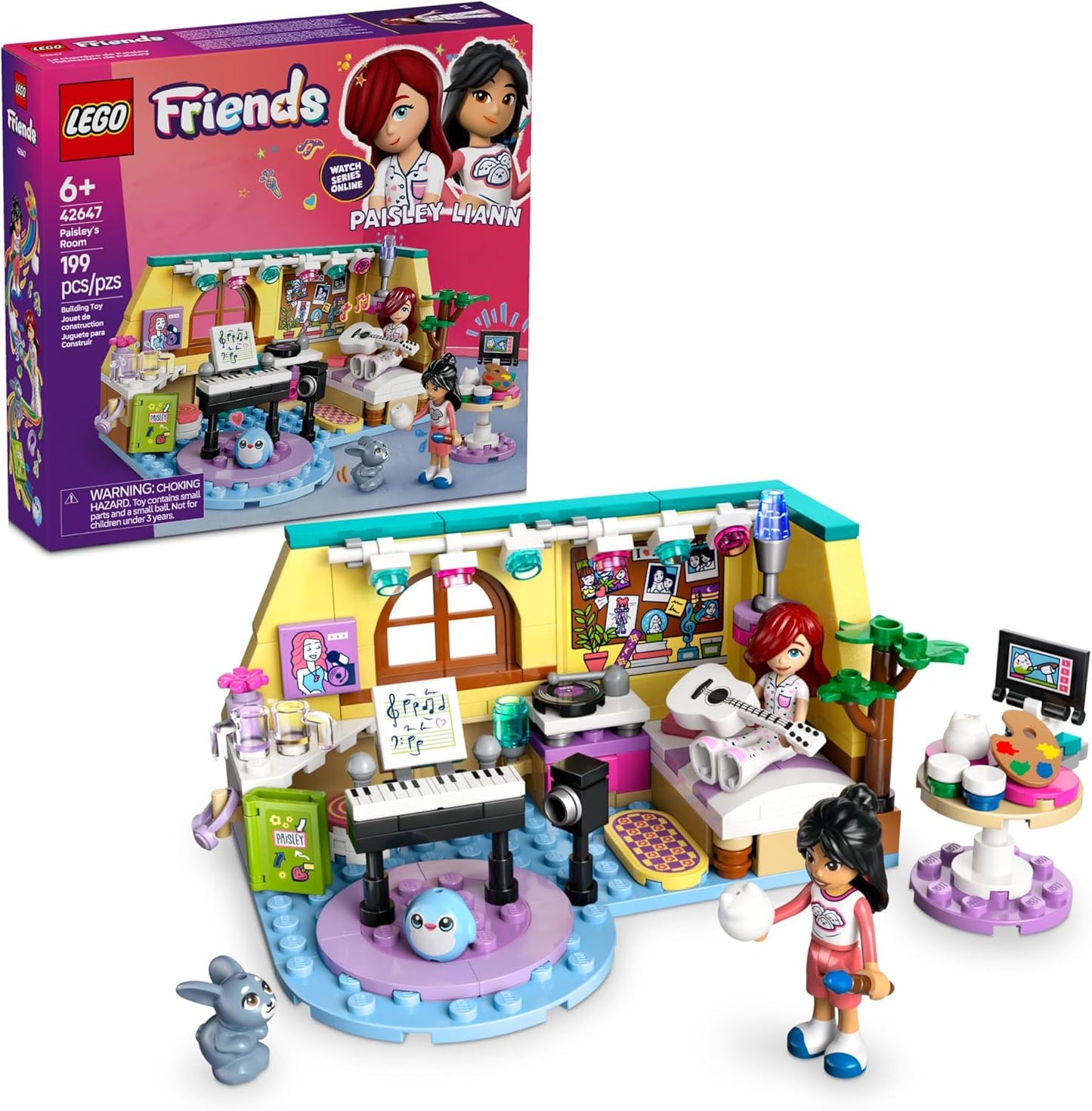 LEGO Friends Paisley's Room - Imaginative Pretend Play Set