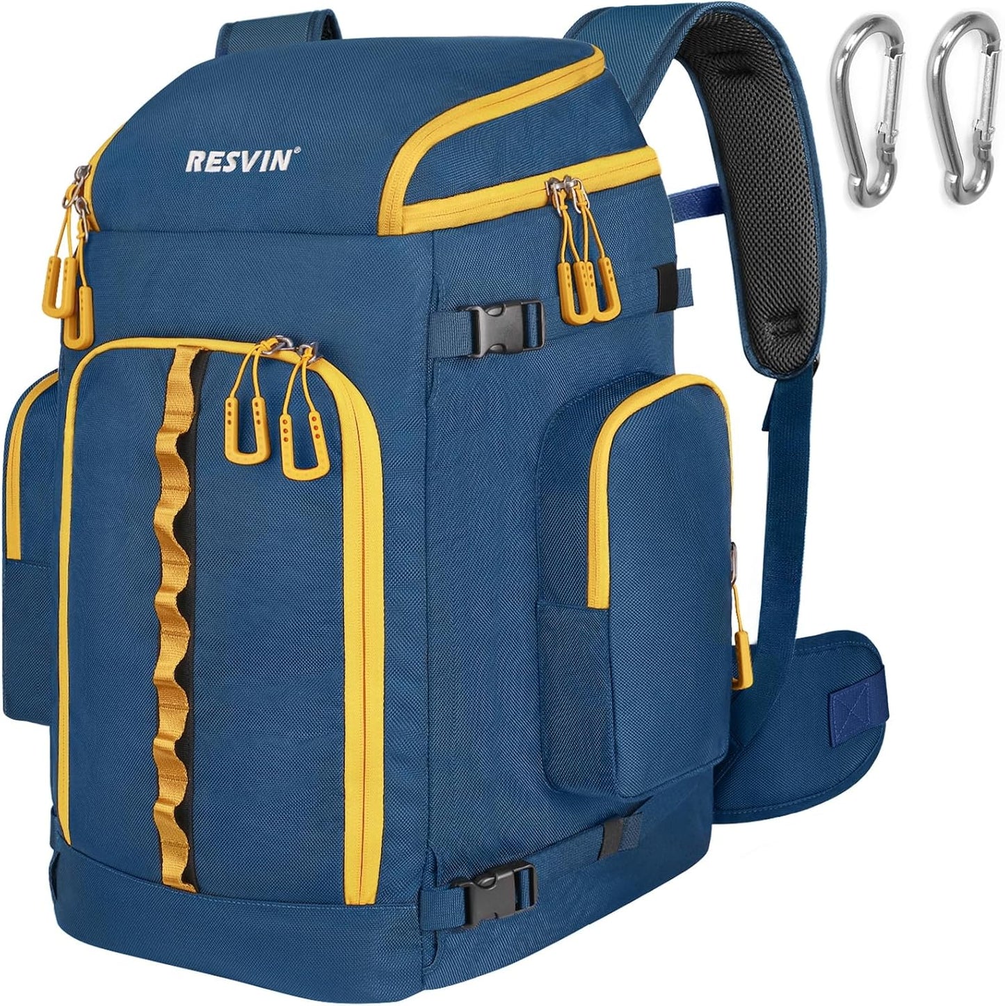 Waterproof 65L Ski Boot Bag Backpack for Skis & Snowboard