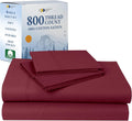 100% Cotton Sheets Queen Size Deep Pockets - Luxury 800 Thread Count